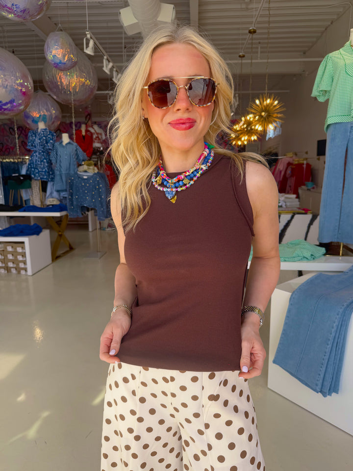 The Essentials Tank | Chocolate