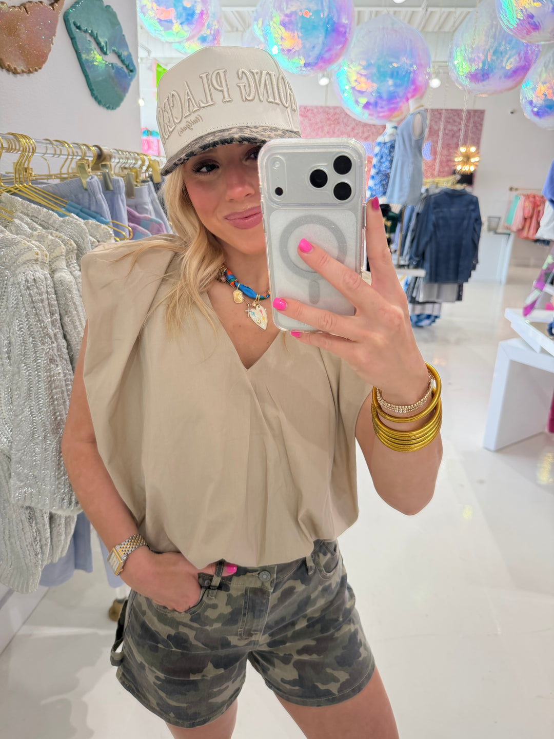 Going Places Leopard & Natural Hat