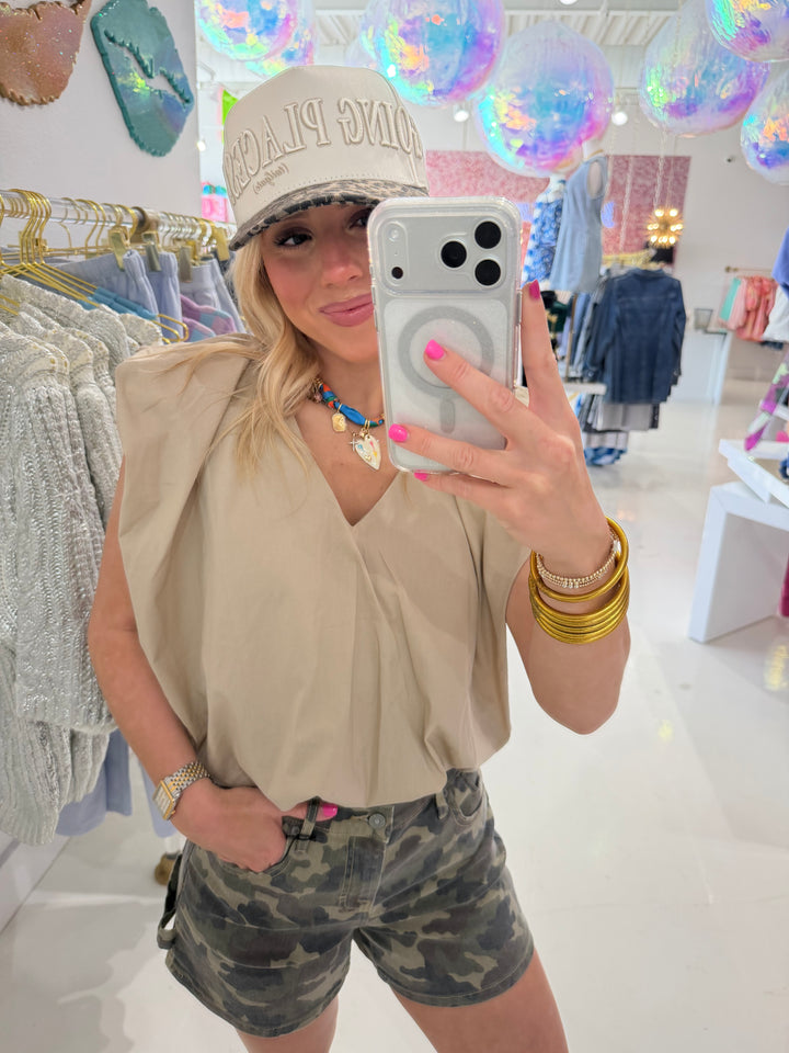 Going Places Leopard & Natural Hat