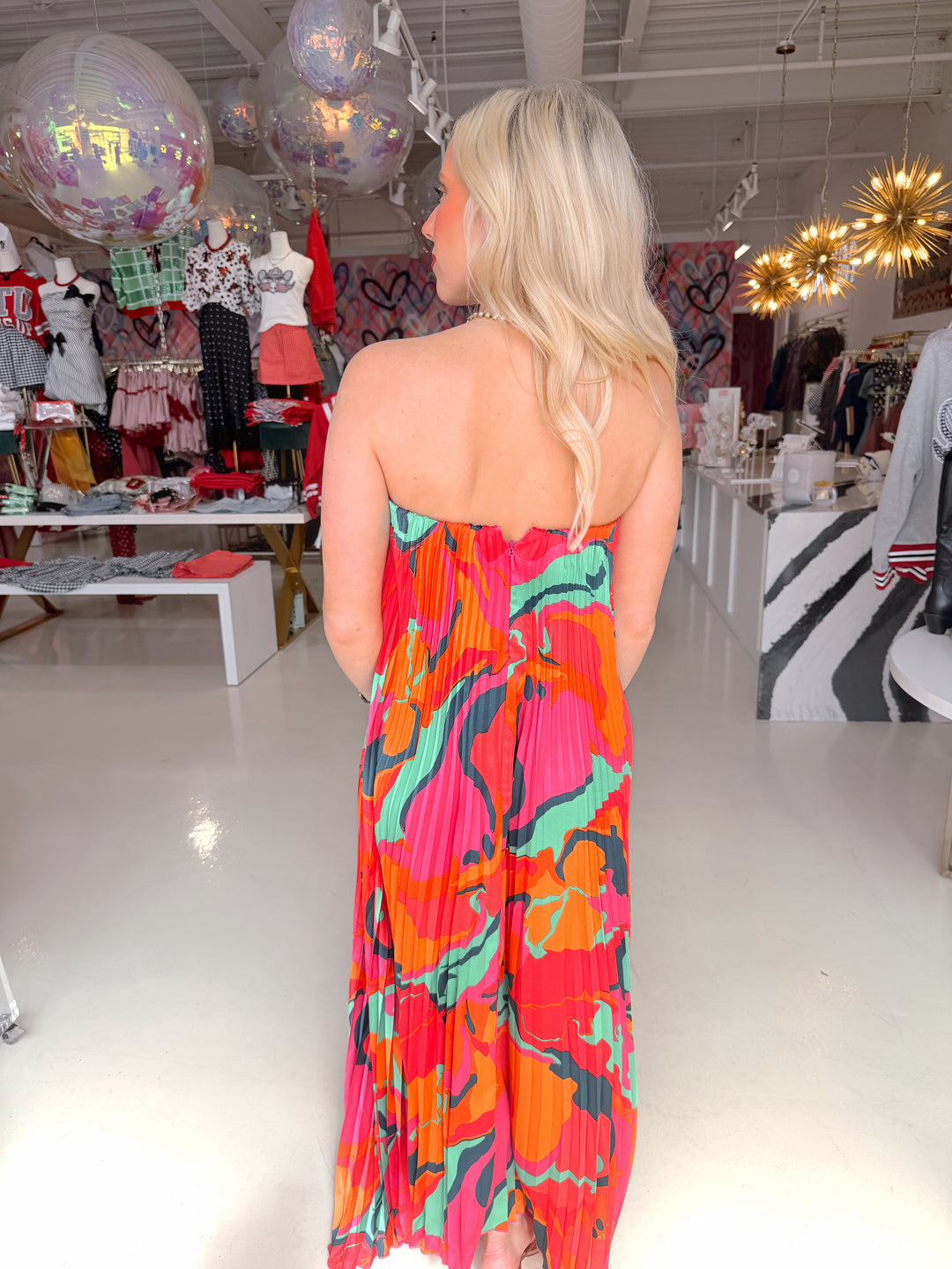Karlie Pleat Maxi Dress
