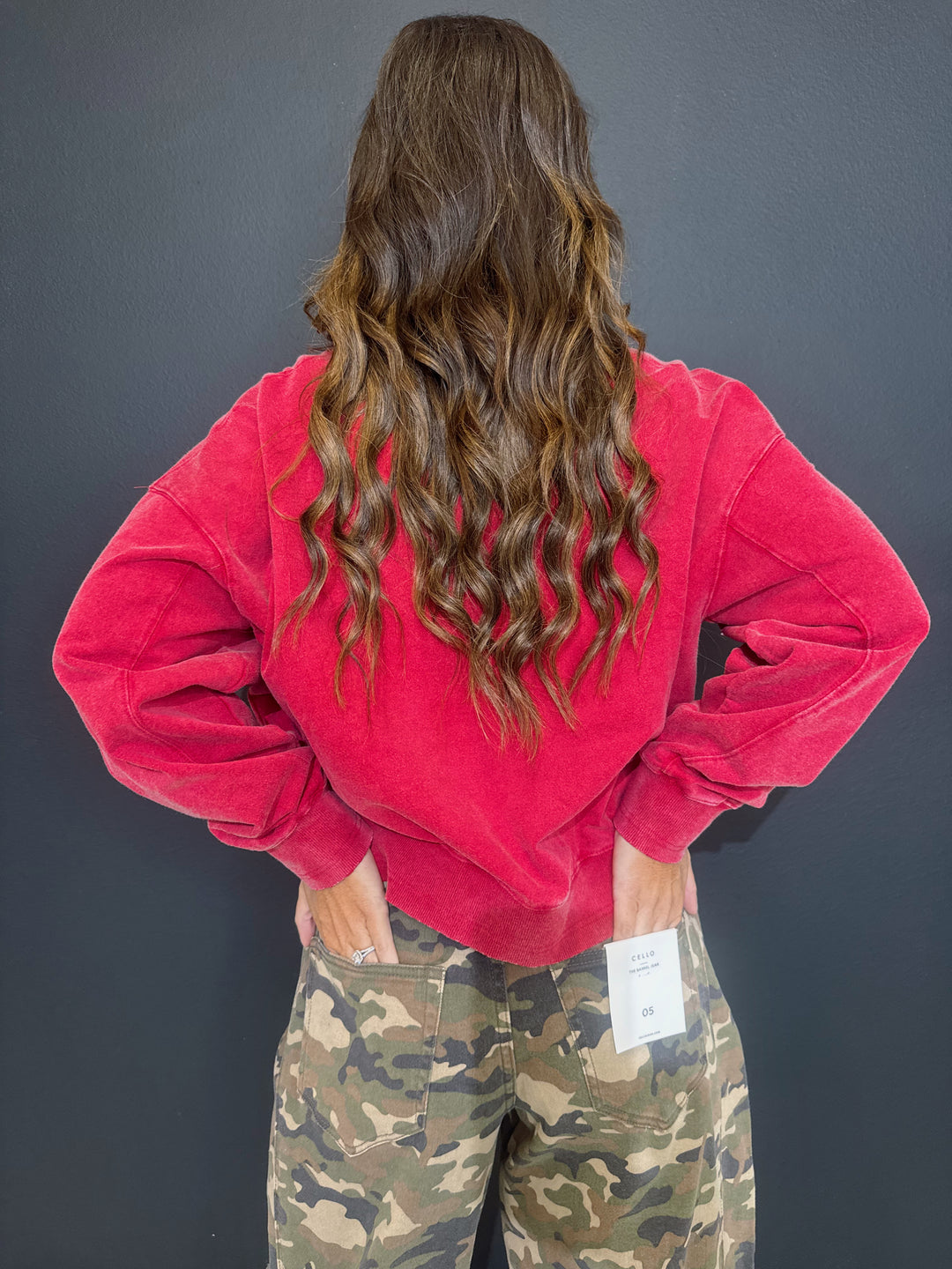 Red Twist Sweatshirt