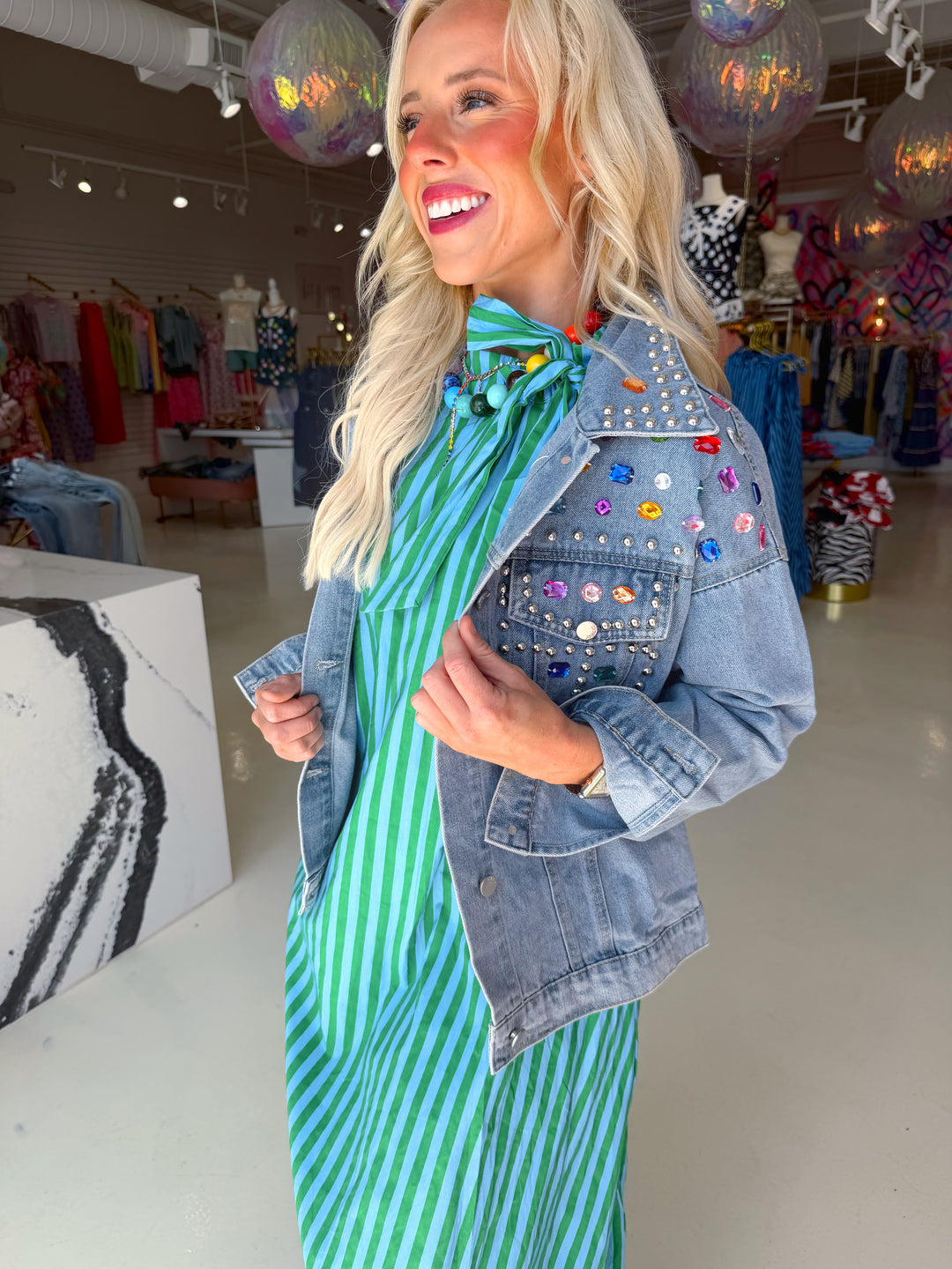 Light Denim Jewel Jacket