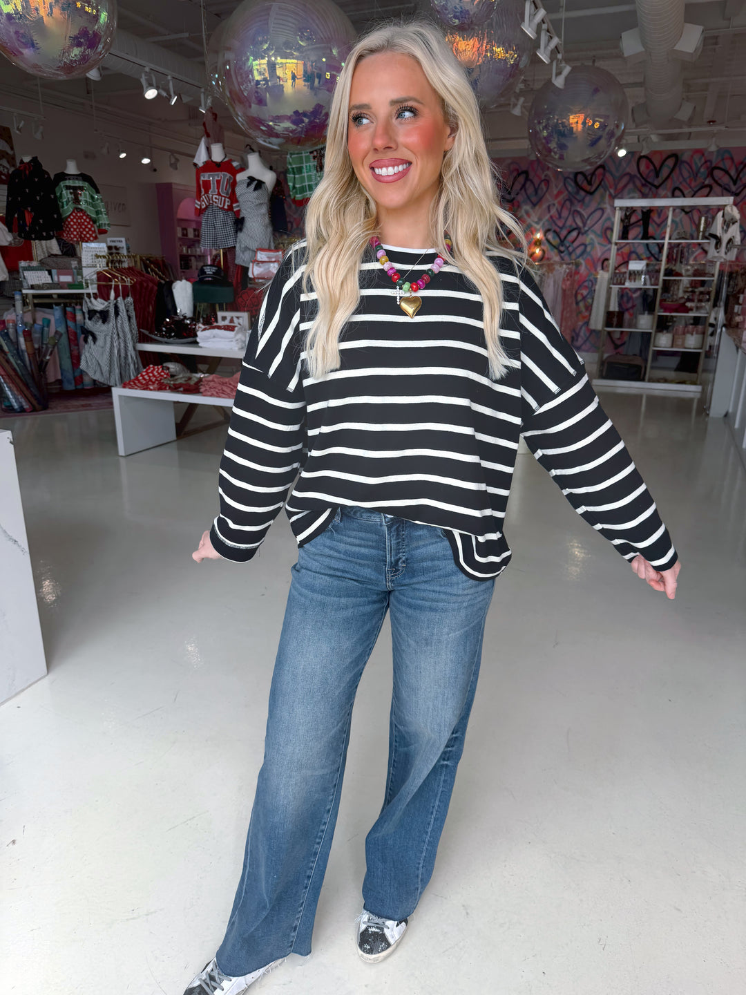 Hailey Relaxed Striped Top