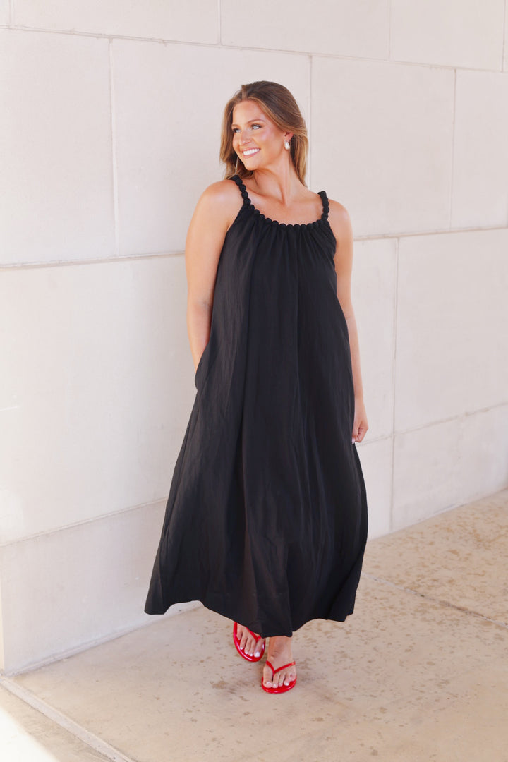 The Black Monaco Maxi Dress