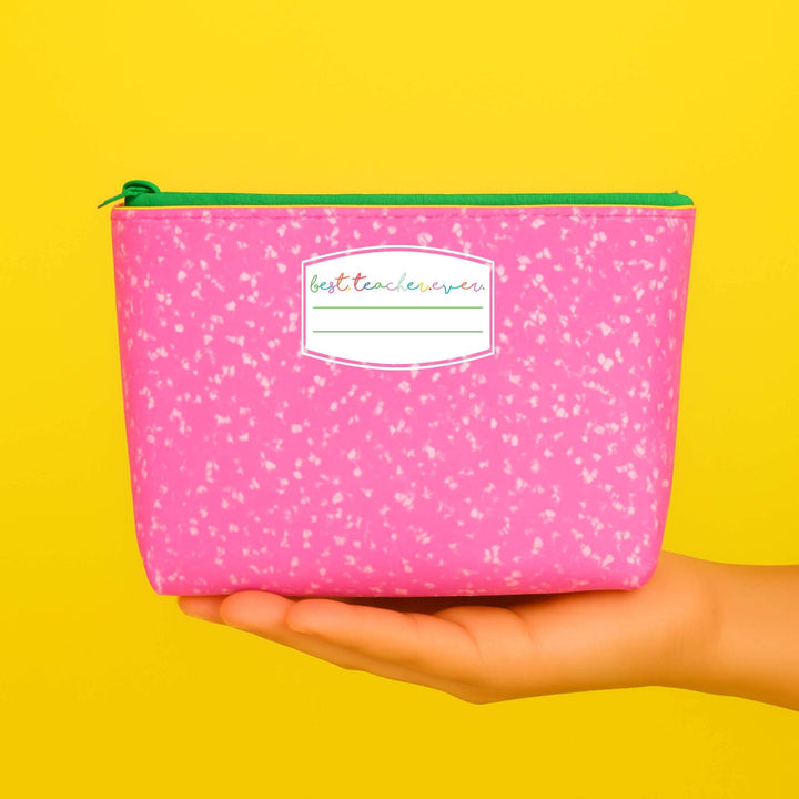 Best Teacher Ever teacher appreciation gift | Leather Pouch