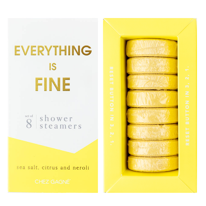 Everything is Fine Shower Steamers - Sea Salt, Citrus & Neroli