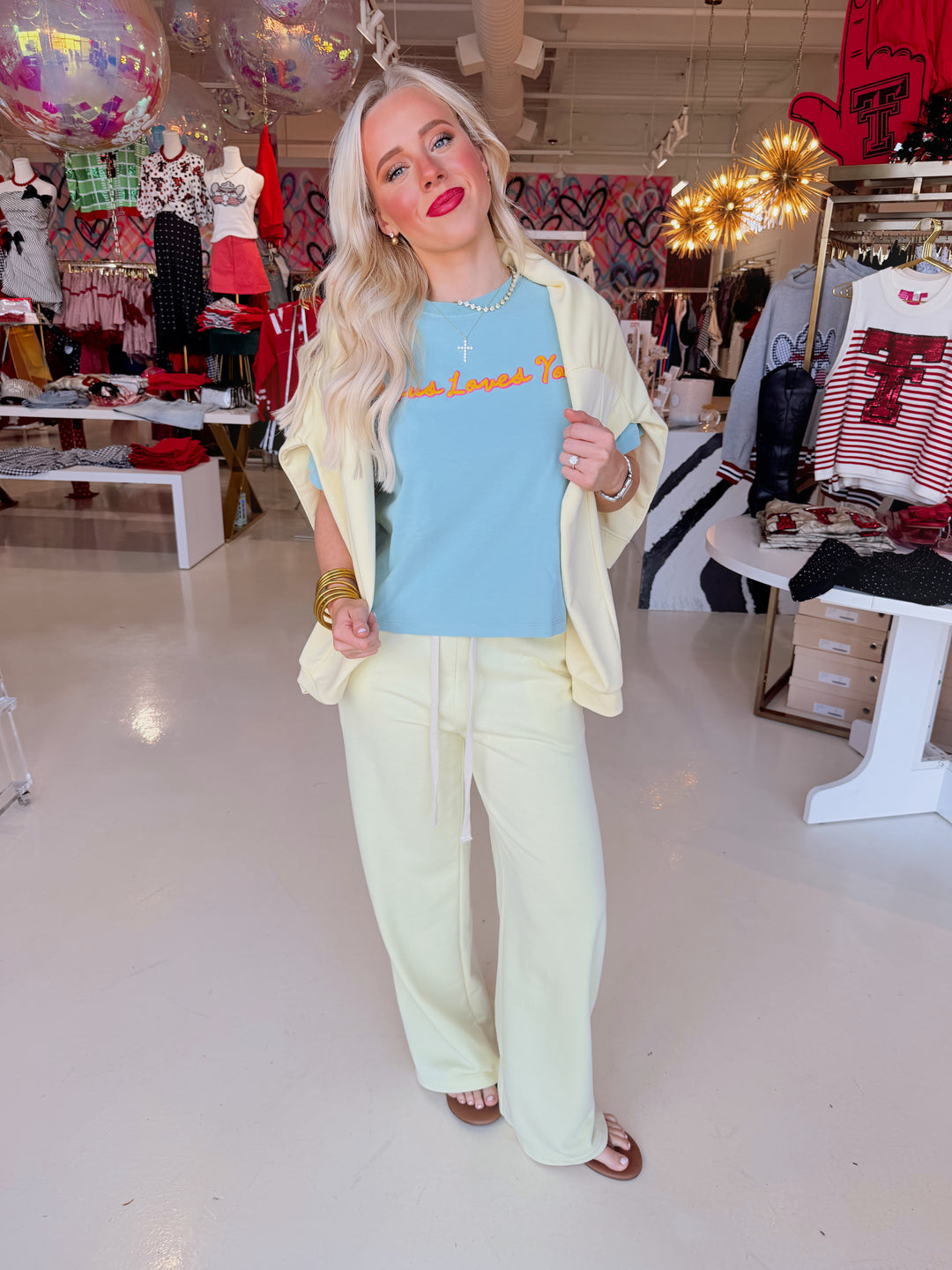 Brinley Butter Yellow Sweat Set