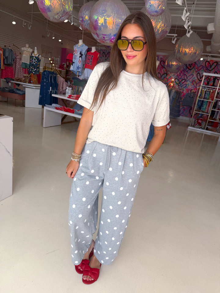 Everyday Sparkly Tee Smoky Taupe
