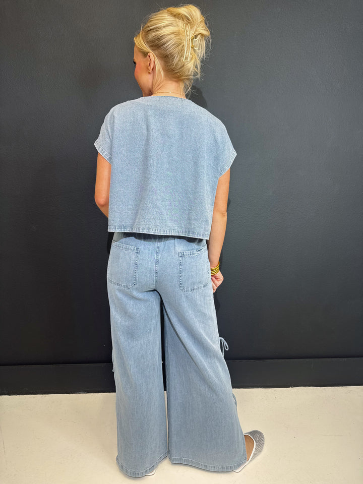 Delilah Denim Tied on the Side Pants