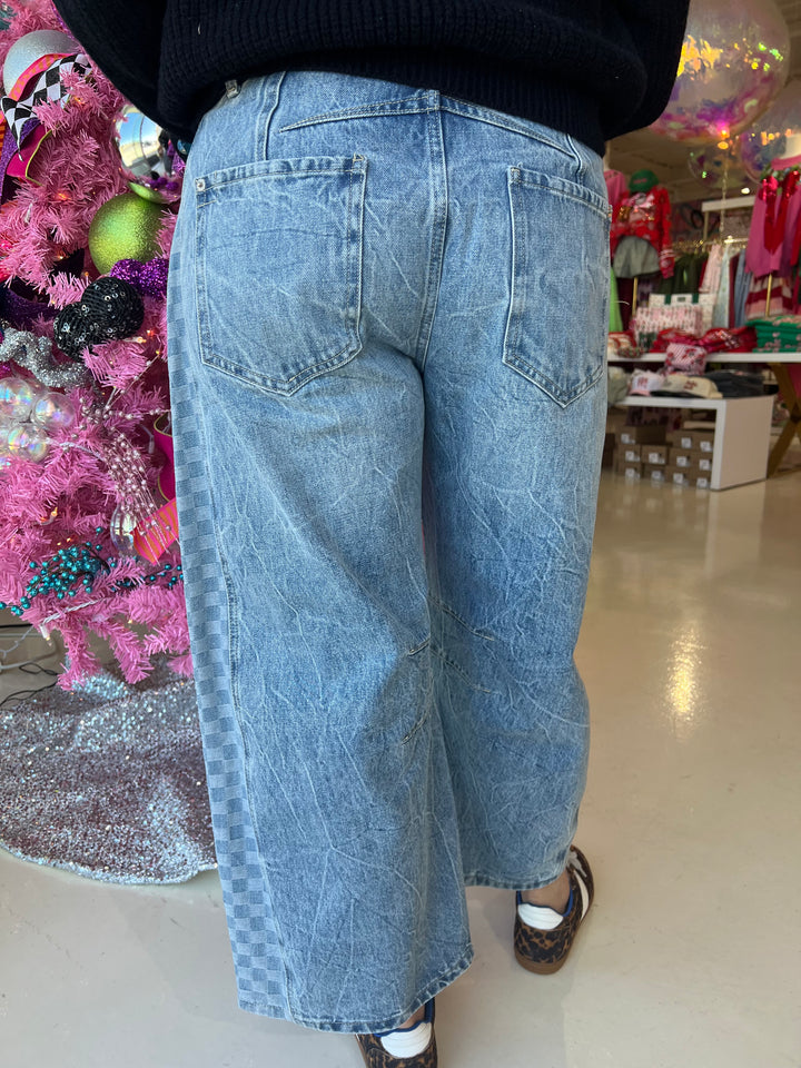 Denim Checker Jeans