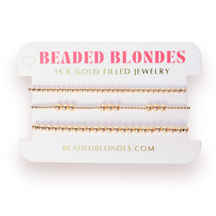 ILY 3MM + 4MM Bracelet Stack
