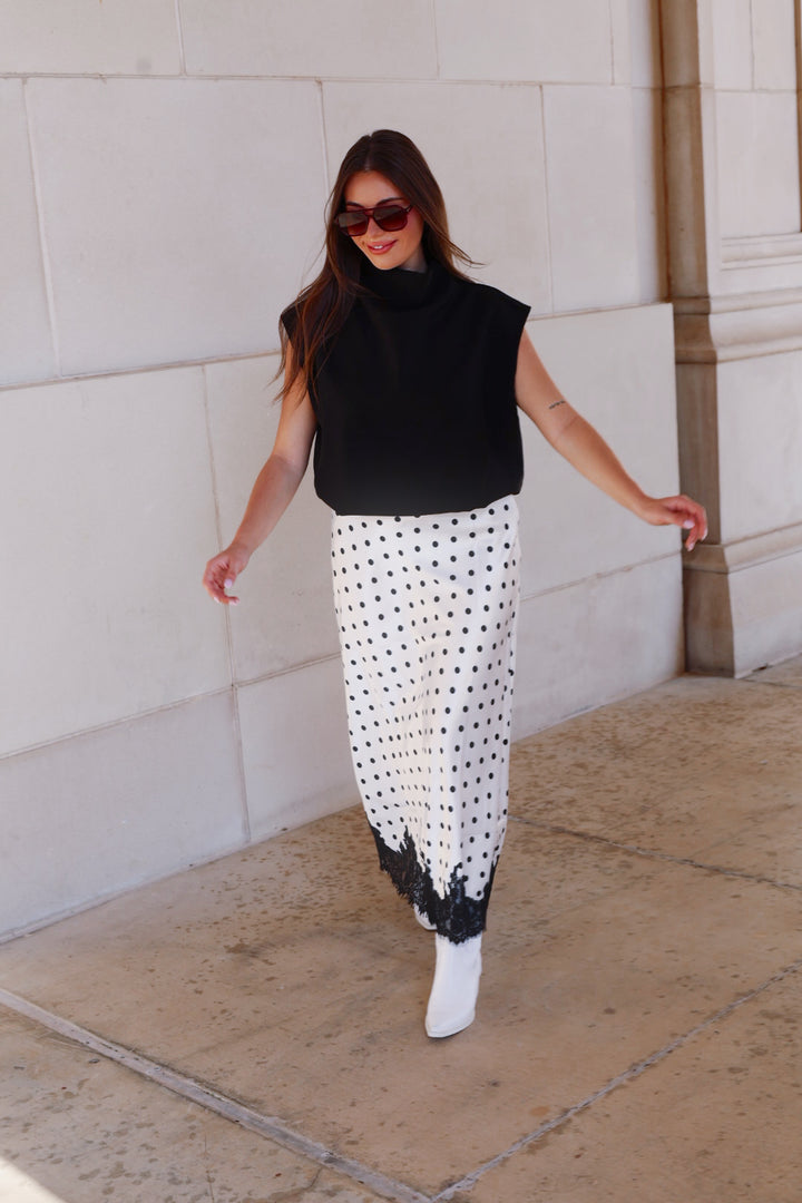 Black Scoop Neck Top