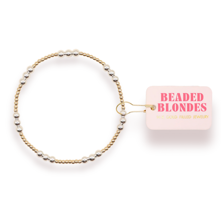 ILY Gold W/ Silver Bracelet