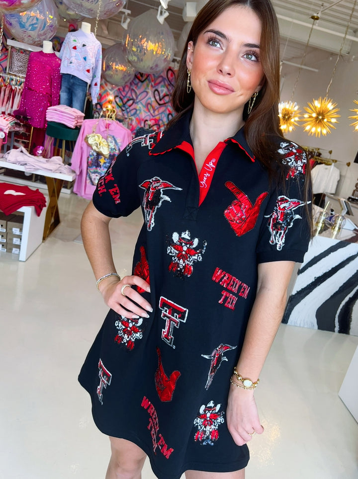 Texas Tech Logo Patch Dress