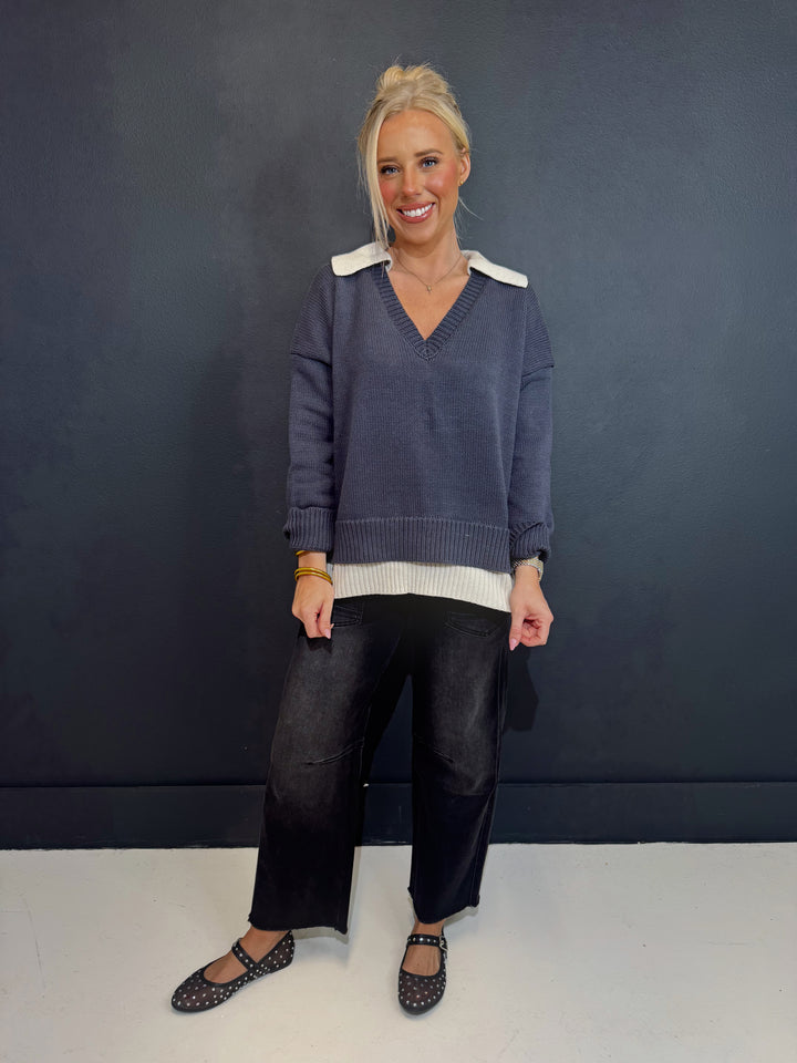 Rocky Navy Blue Sweater