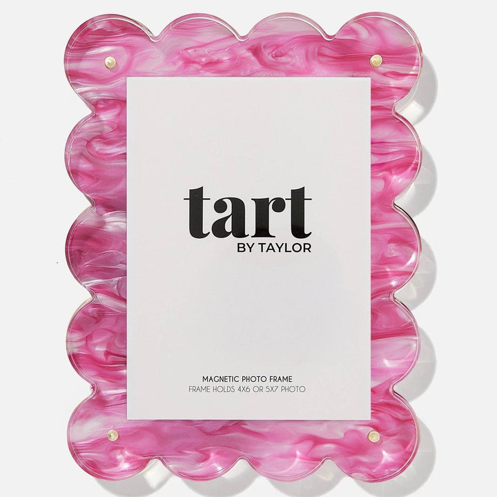 Pink Marbled Acrylic Picture Frame