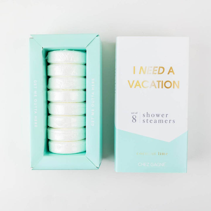 I Need a Vacation Shower Shower Steamers - Coconut Lime