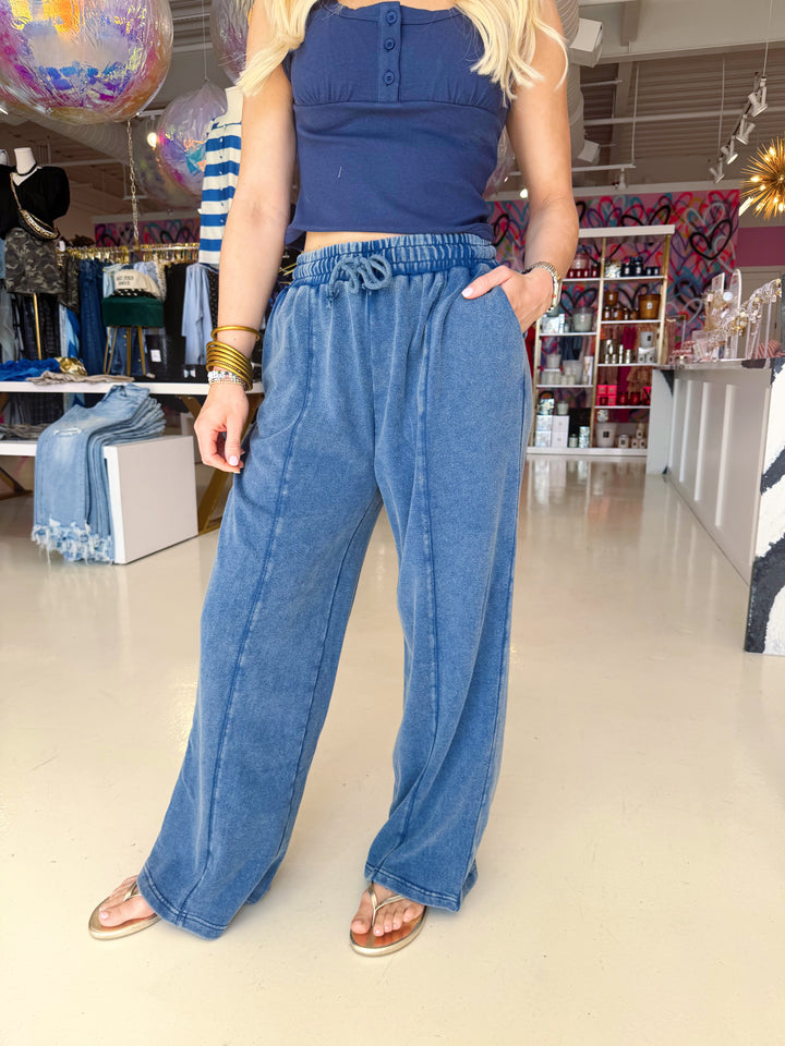 The Everyday On the Go Navy Pants