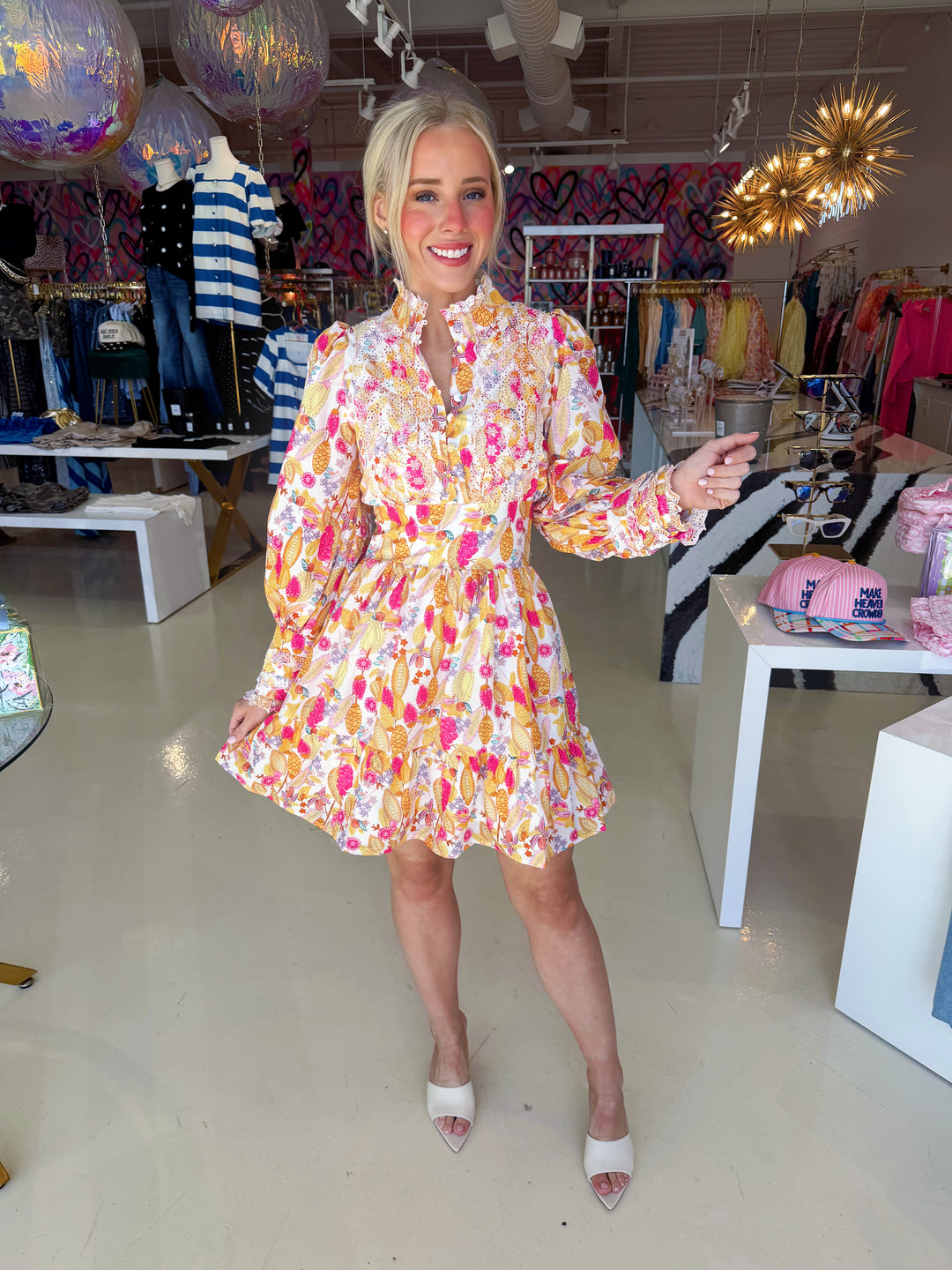 Feeling Fancy Silk Floral Dress