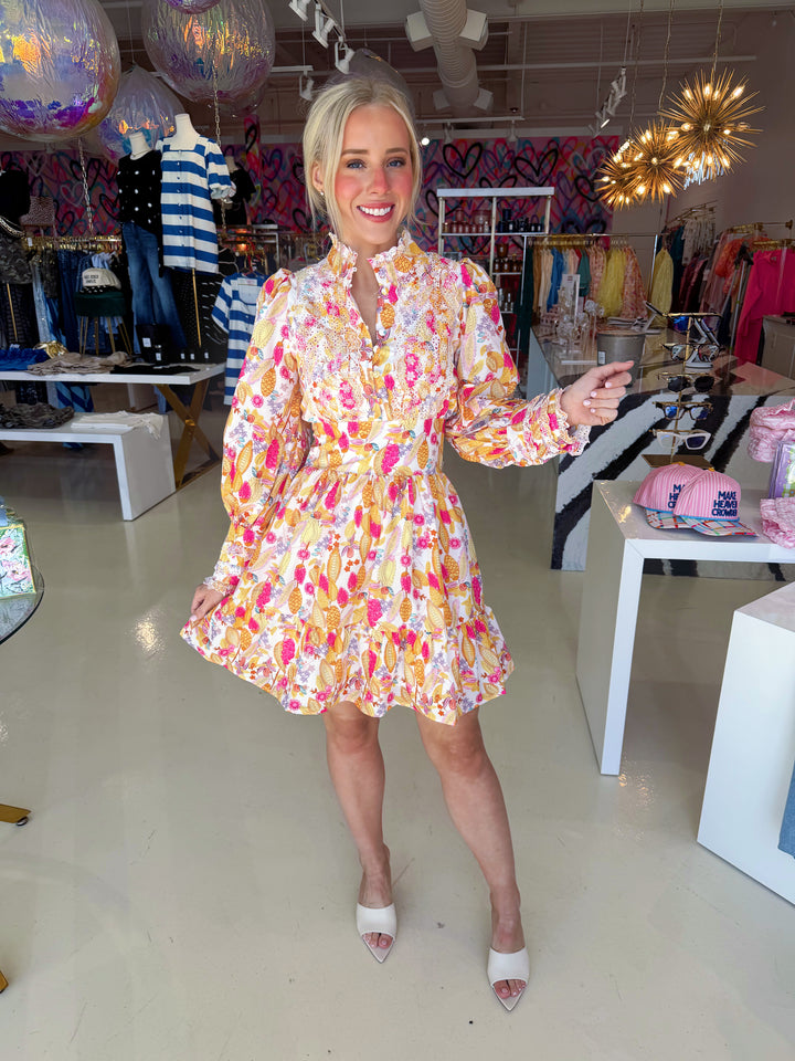 Feeling Fancy Silk Floral Dress