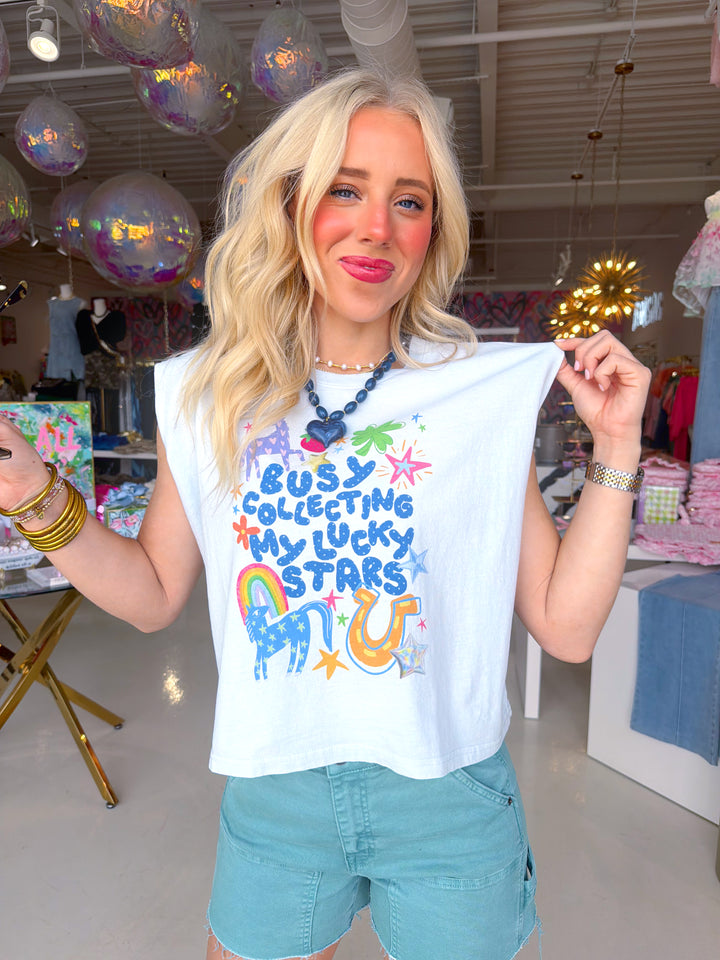 Busy Collecting My Lucky Stars Tank