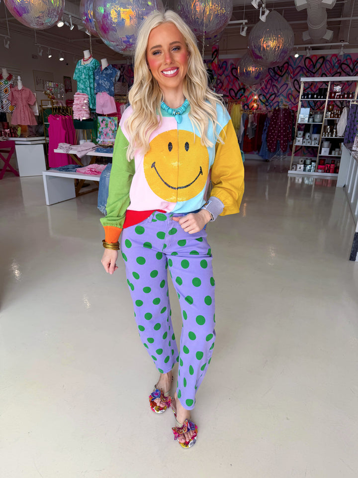 Prickly Pear Polka Dot Pants