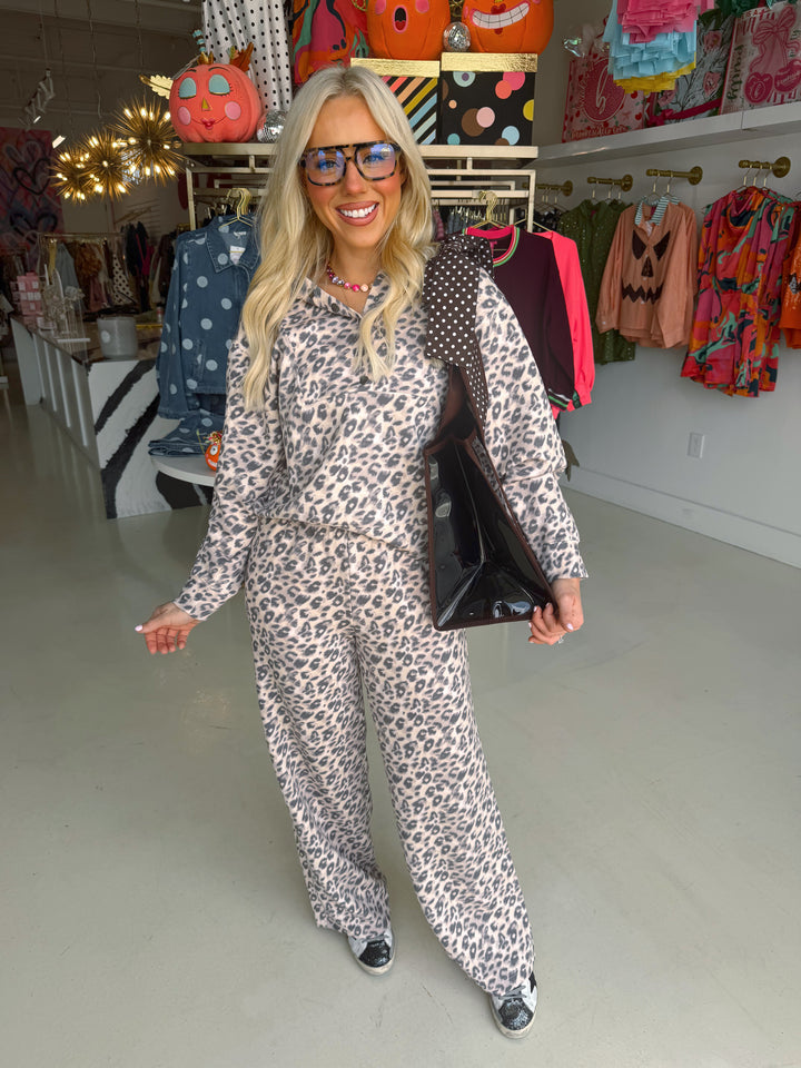Leopard Cloud Sweat Set