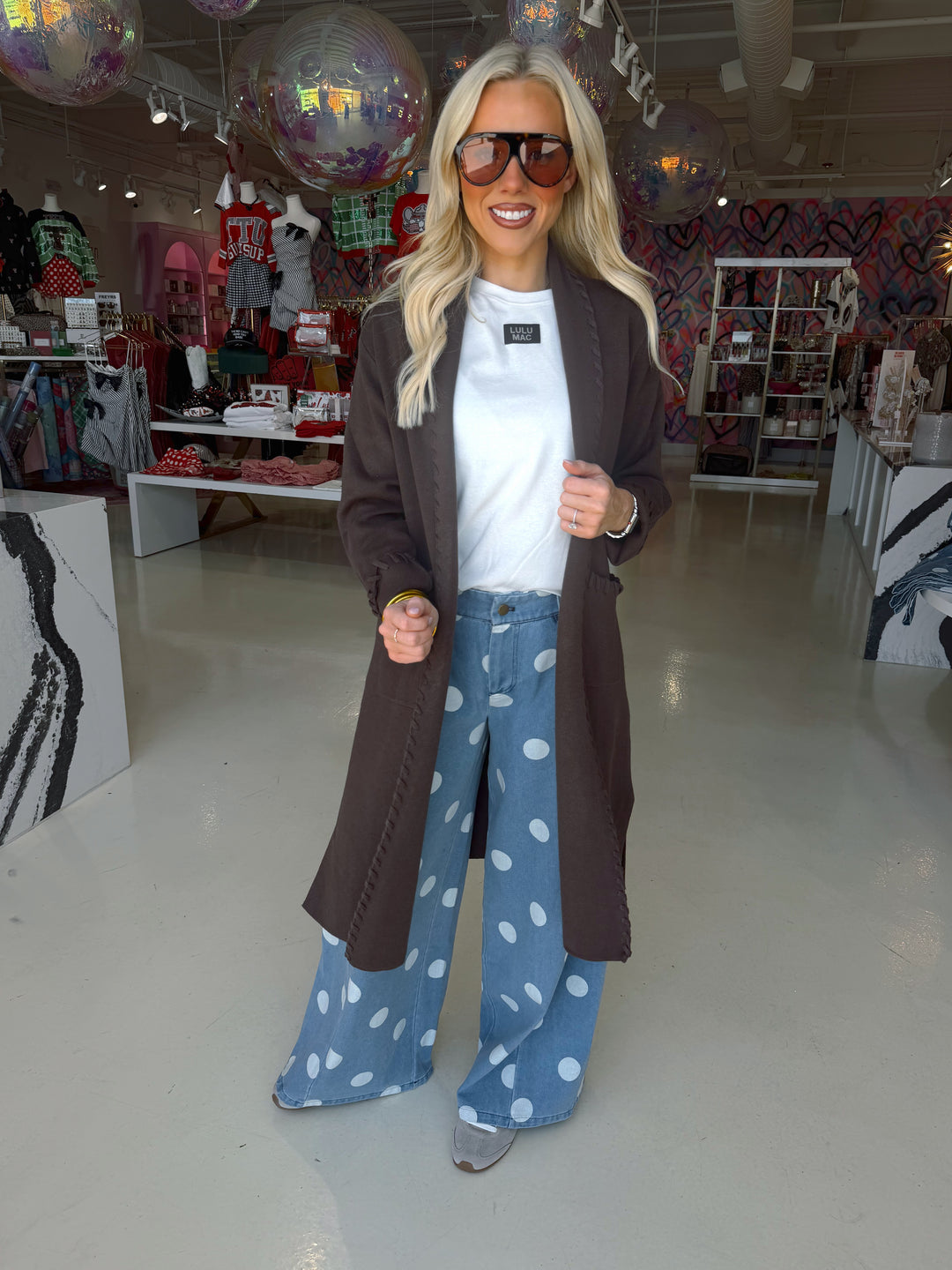 Amber Espresso Knit Cardigan
