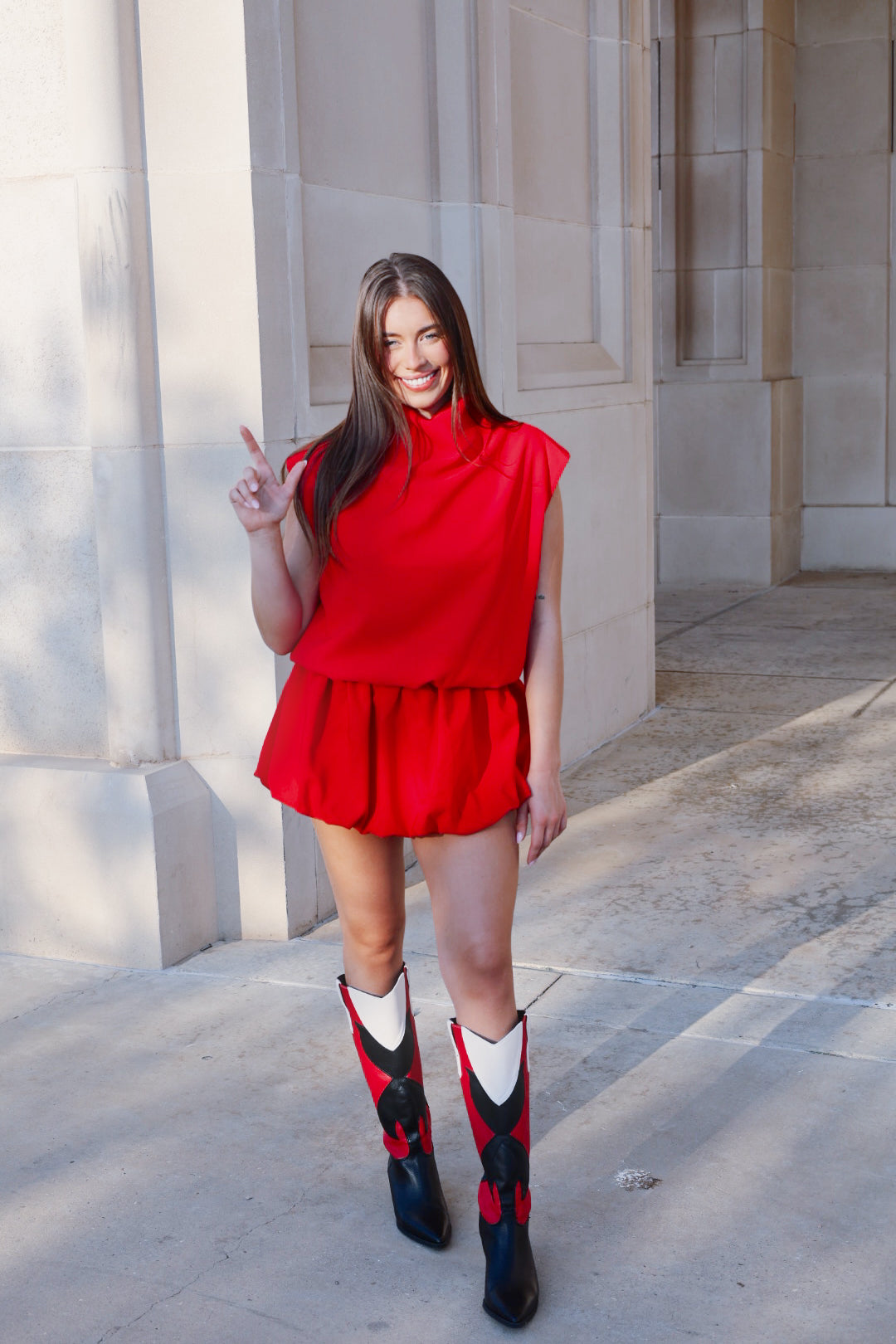 Red Bubble Skirt