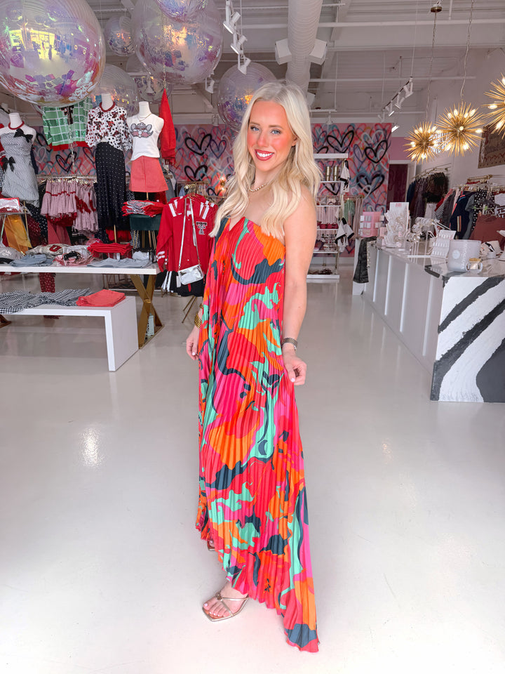 Karlie Pleat Maxi Dress