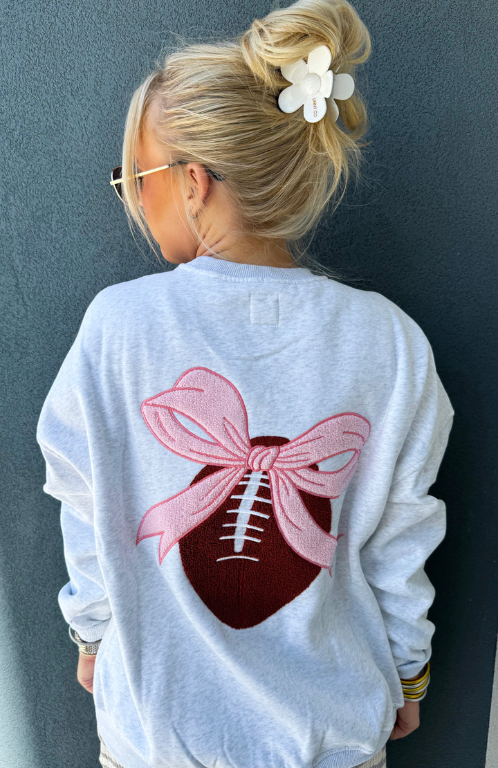 Football & Frills Gray Sweatshirt