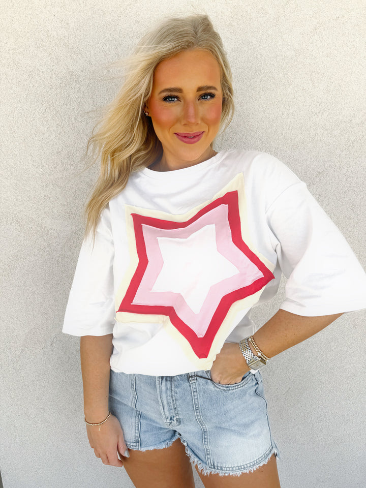 Star Patch Oversized Tee