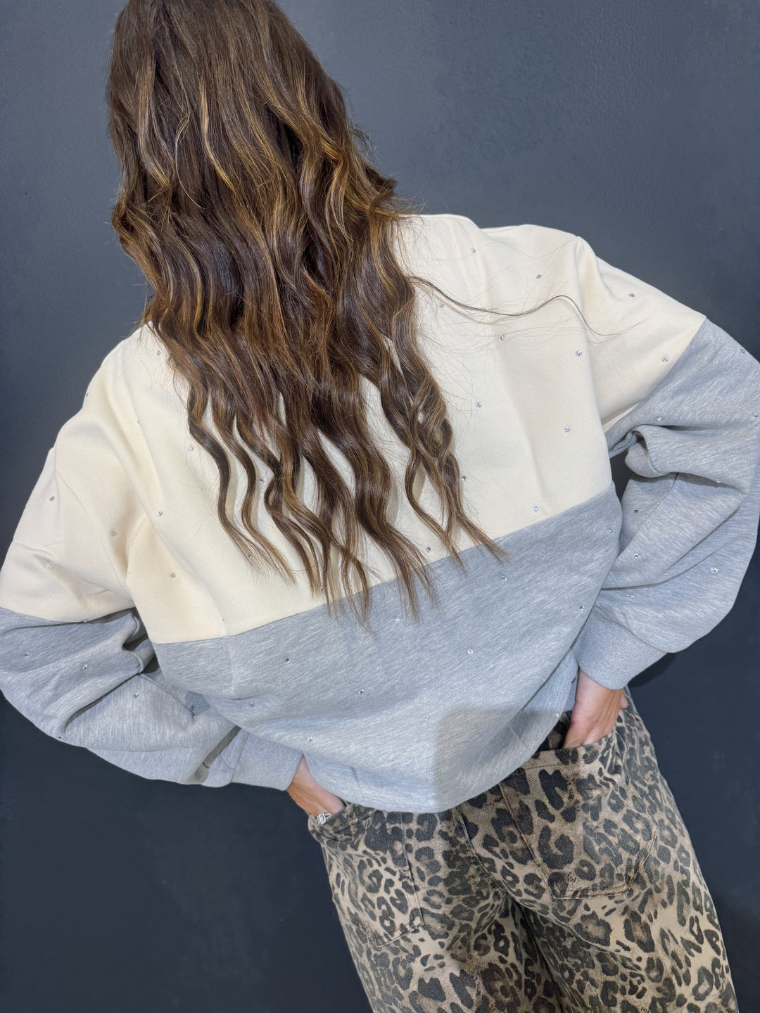 QOS Texas Tech Pastel Two Tone Sweatshirt