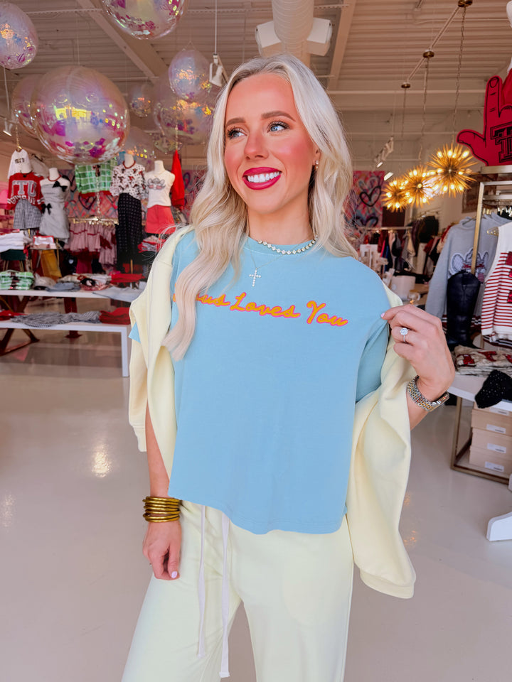 Jesus Loves You Crop Tee