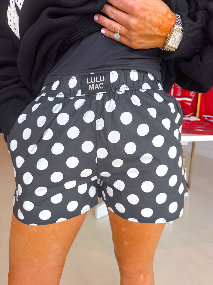 LULU MAC BLACK POLKA DOT
