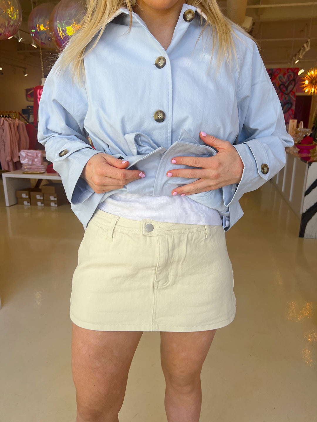 Ivory Oh So Spring Skort