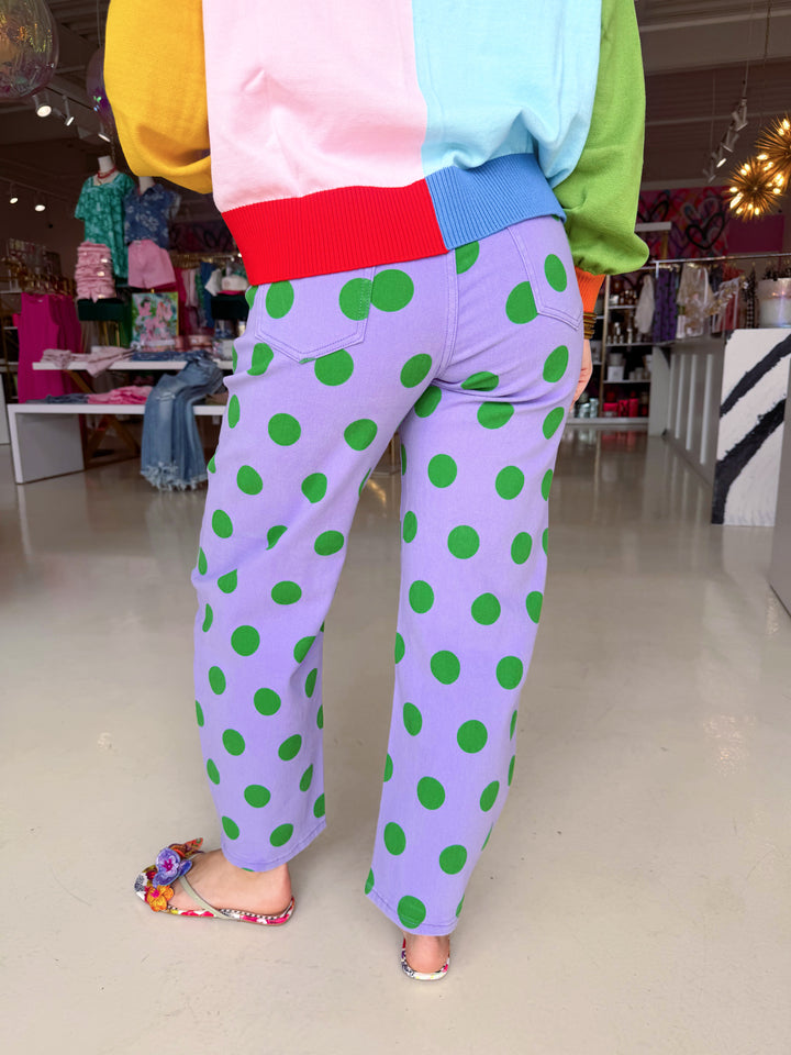 Prickly Pear Polka Dot Pants
