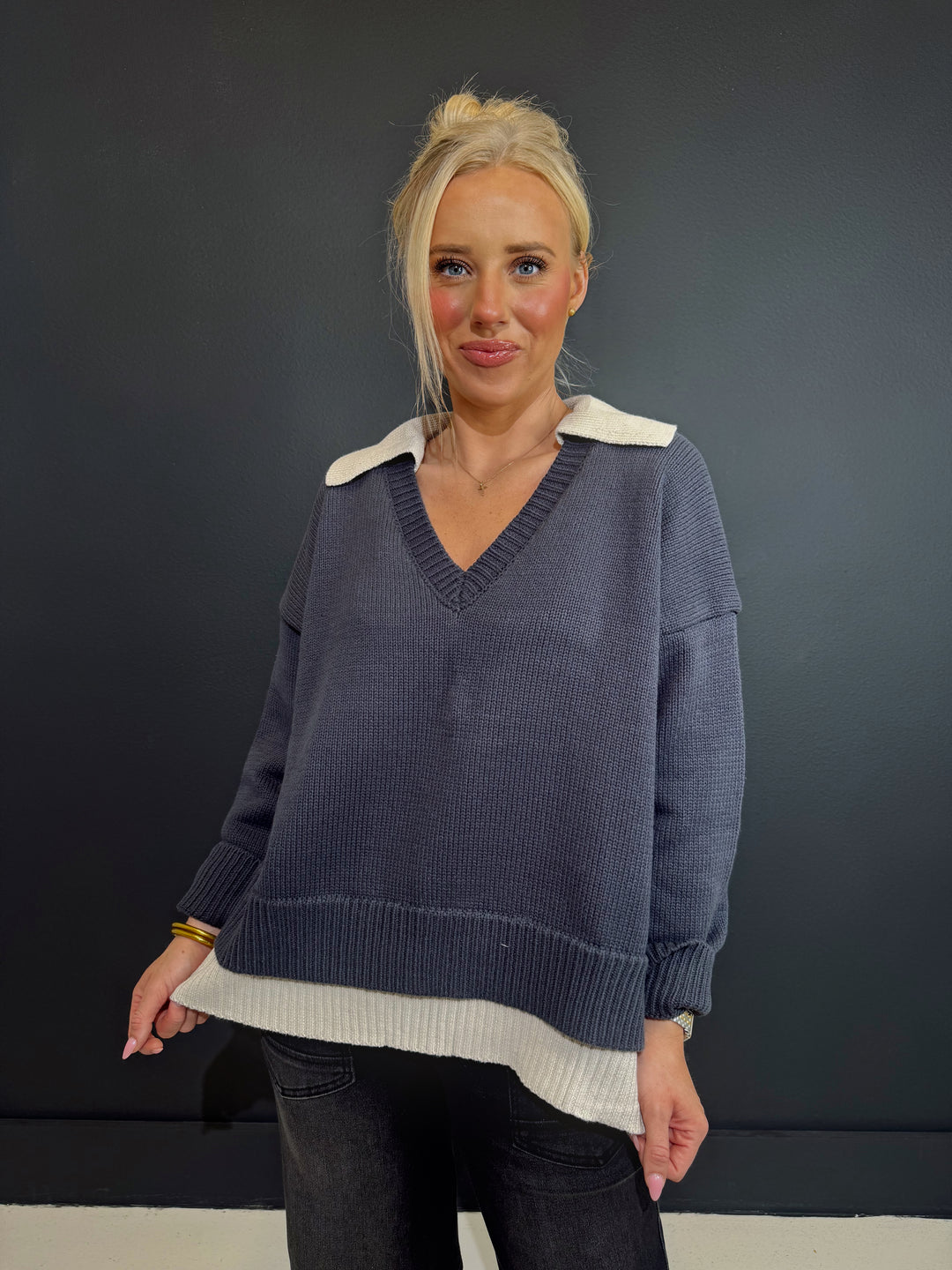 Rocky Navy Blue Sweater