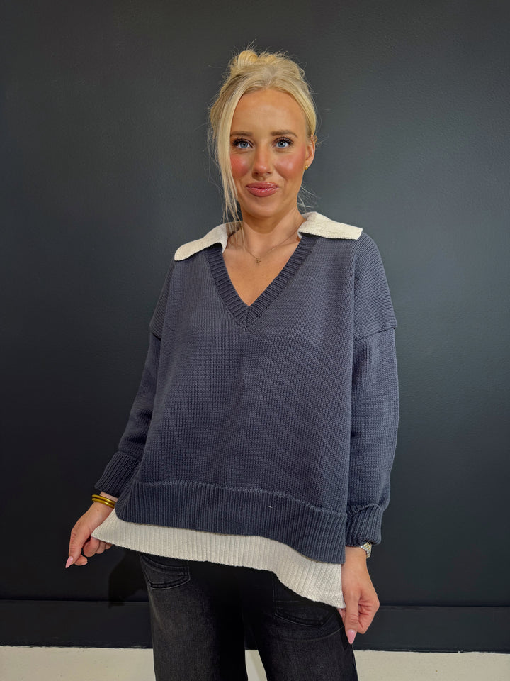 Rocky Navy Blue Sweater