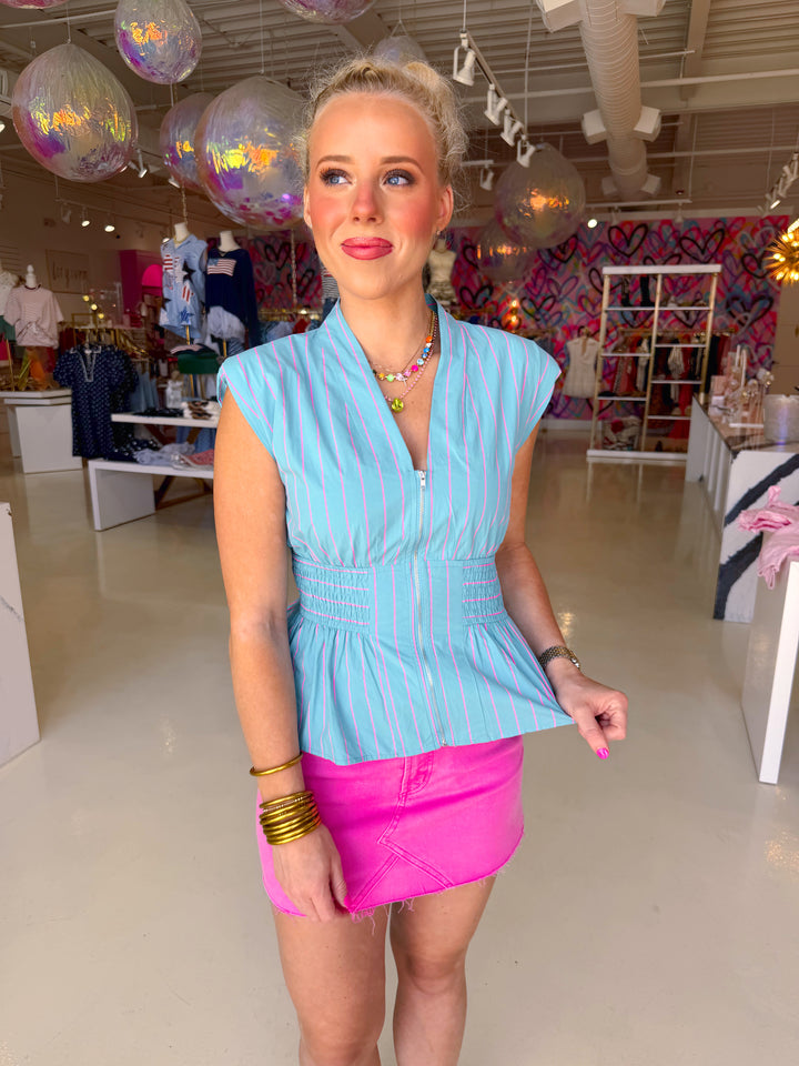 The Cinched Cutoff Top COLORS
