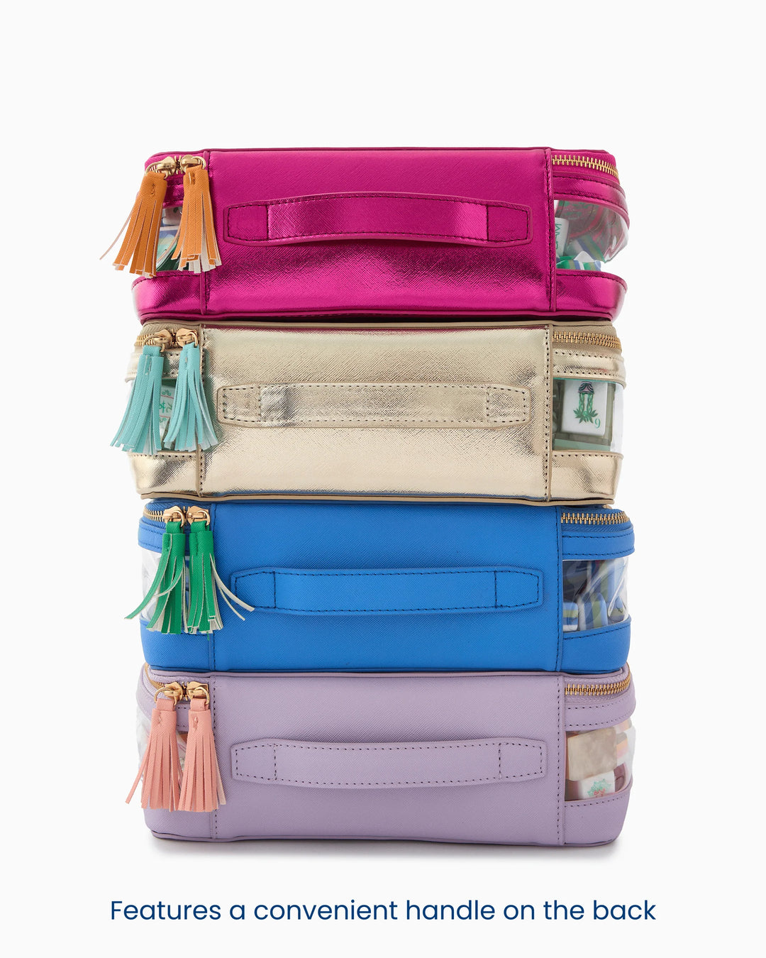 OH MY MAHJONG Blue Tile Bag