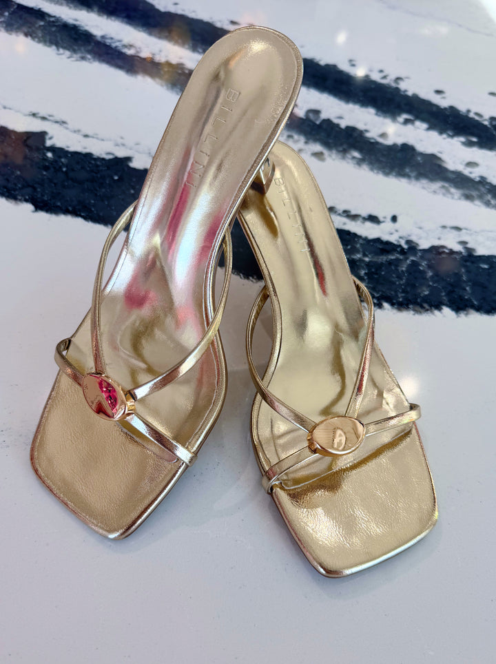 Xane Gold Metalic Heel