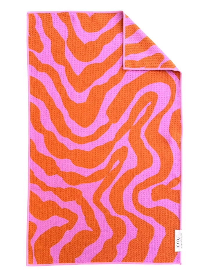 Pink Lemonade Swirl: Double-Sided Hand Towel