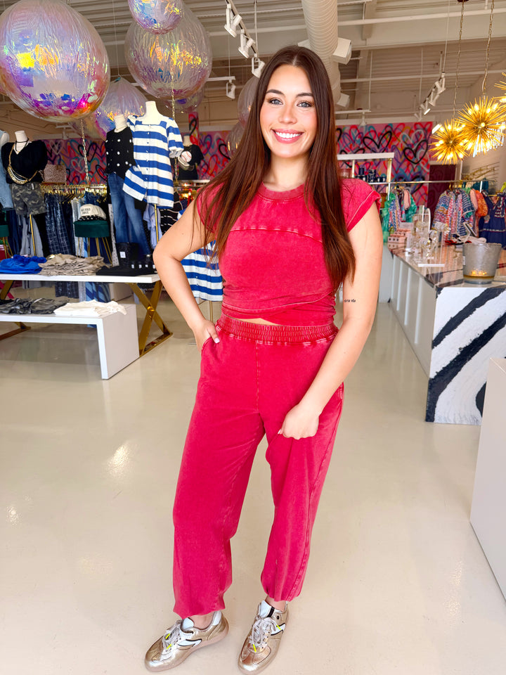 Off Duty Set / DARK RED