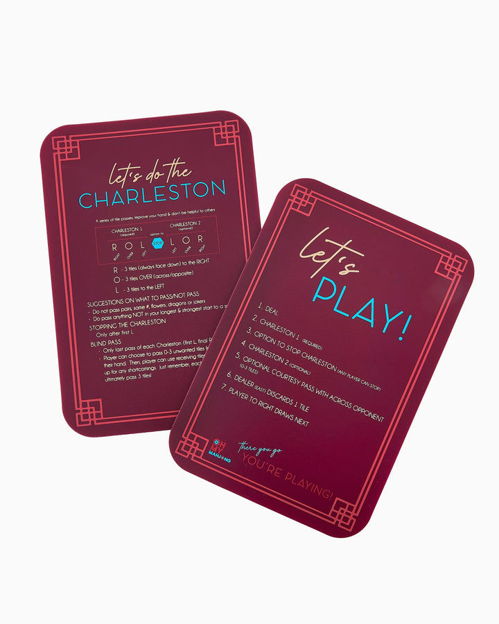 OH MY MAHJONG Burgundy Shufflers