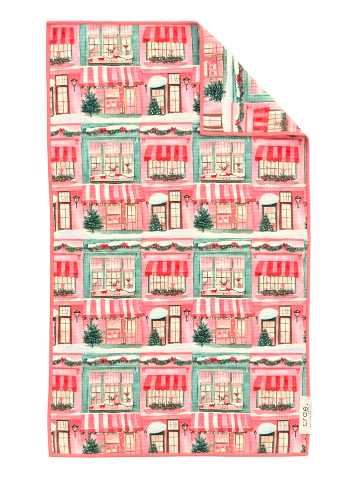 Christmas On Main: Double-Sided Hand Towel