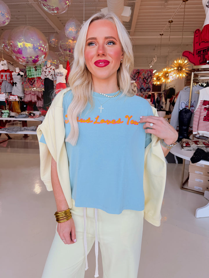 Jesus Loves You Crop Tee