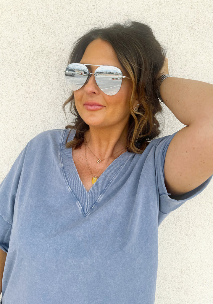 TopFoxx Megan 2 Smaller Silver/Silver Sunglasses