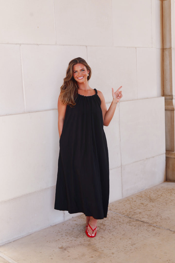 The Black Monaco Maxi Dress