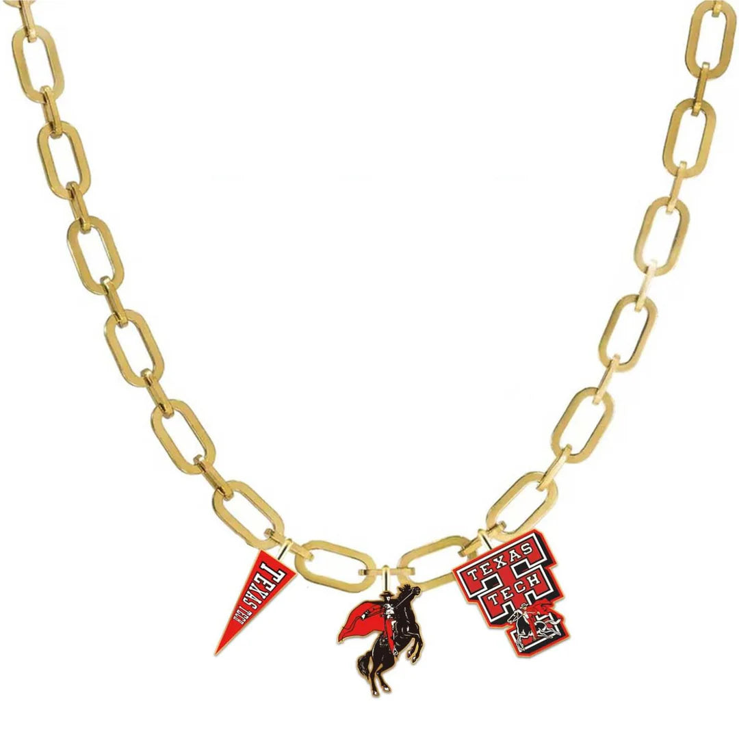 BC Texas Tech Charm Necklace